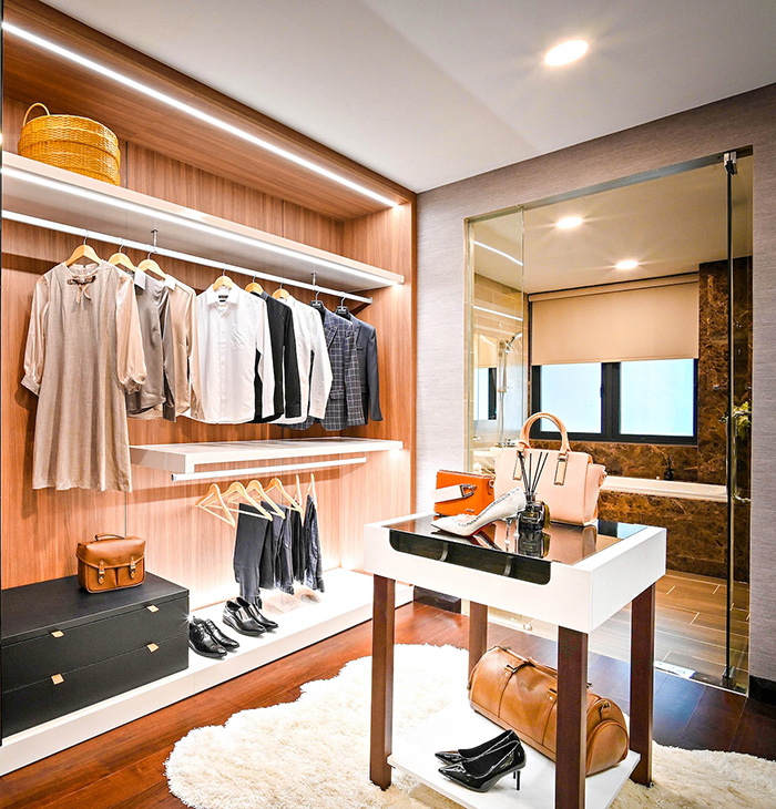 A color coordinated well organized closet - clothing confidece